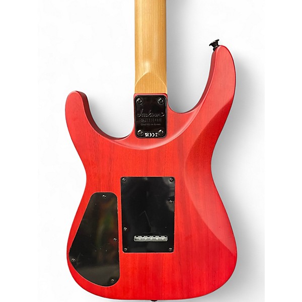 Used Jackson JS24 DINKY Satin Red Solid Body Electric Guitar