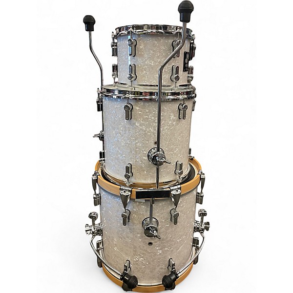 Used SONOR 4 Piece AQ2 MARINE PEARL WHITE Drum Kit