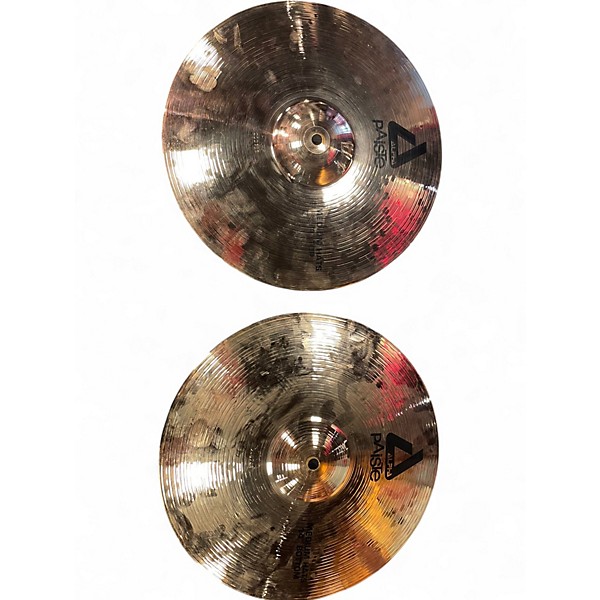 Used Paiste 14in ALPHA MEDIUM HATS PAIR Cymbal