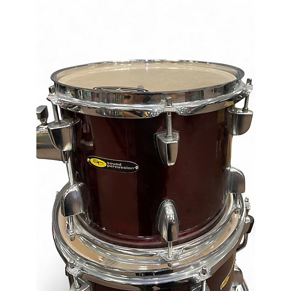 Used Sound Percussion Labs 5 Piece 5-PIECE KIT W/HRDWR Wine Red Drum Kit