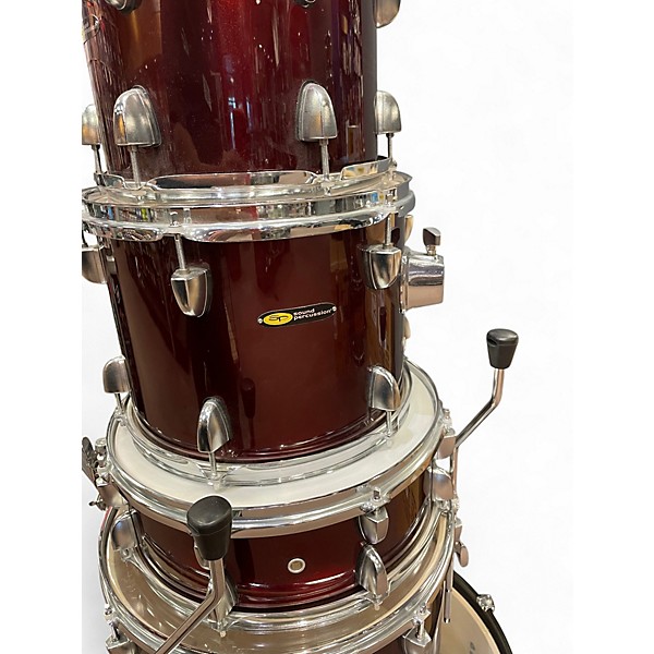 Used Sound Percussion Labs 5 Piece 5-PIECE KIT W/HRDWR Wine Red Drum Kit