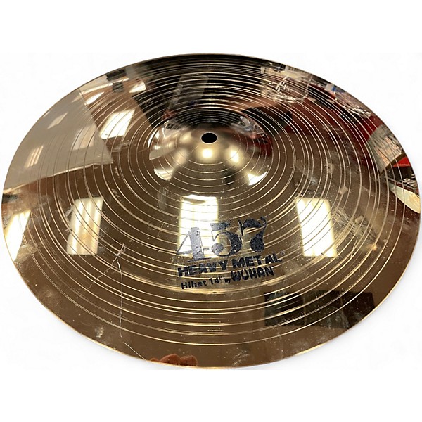 Used Wuhan Cymbals & Gongs 14in 457 Heavy Metal Hi Hats Cymbal