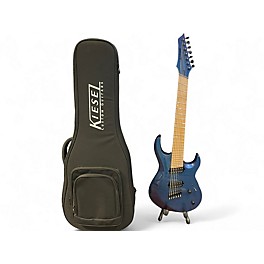 Used Kiesel ARIES 7 STRING BLUE-PURPLE SPARKLE Solid Body Electric Guitar