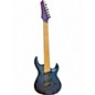 Used Kiesel ARIES 7 STRING BLUE-PURPLE SPARKLE Solid Body Electric Guitar