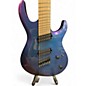 Used Kiesel ARIES 7 STRING BLUE-PURPLE SPARKLE Solid Body Electric Guitar