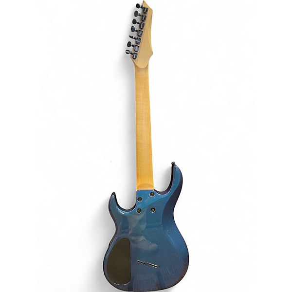 Used Kiesel ARIES 7 STRING BLUE-PURPLE SPARKLE Solid Body Electric Guitar