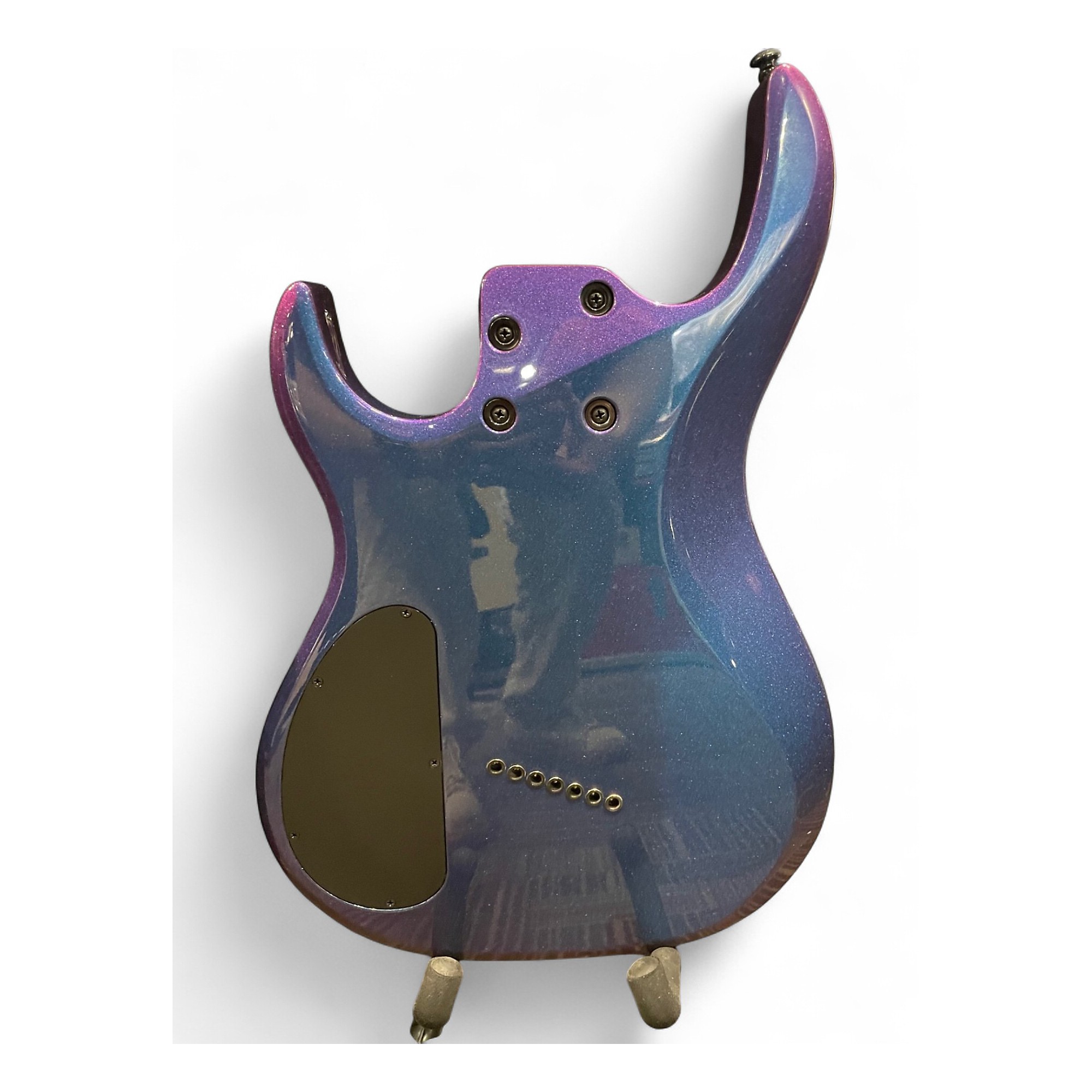 Used Kiesel ARIES 7 STRING BLUE-PURPLE SPARKLE Solid Body Electric