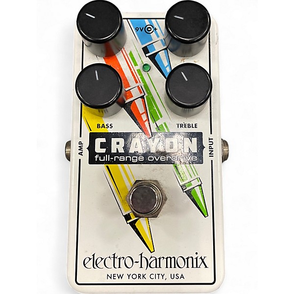 Used Electro-Harmonix Crayon Full Range Overdrive Effect Pedal