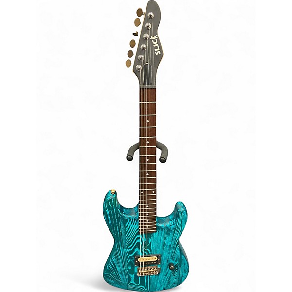 Used Slic SL  Blue Burst Solid Body Electric Guitar
