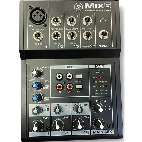 MIX5 MACKIE ミキサー Amazon | MACKIE マッキー 超コンパクトアナログミキサー MIX5