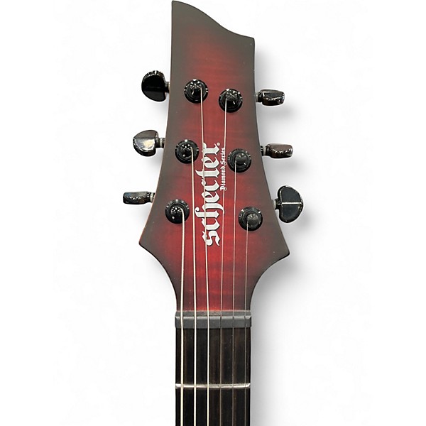 Used Schecter Guitar Research SUNSET EXTREME SCARLETT BURST Solid Body Electric Guitar