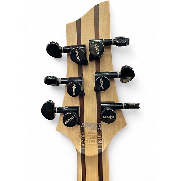 Used Schecter Guitar Research SUNSET EXTREME SCARLETT BURST Solid Body Electric Guitar