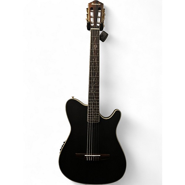Used 2024 Ibanez TOD10N BLACK FLAT Classical Acoustic Electric Guitar