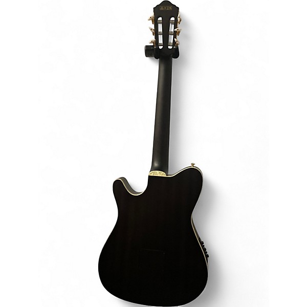 Used 2024 Ibanez TOD10N BLACK FLAT Classical Acoustic Electric Guitar