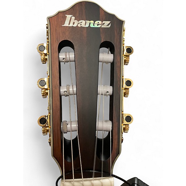 Used 2024 Ibanez TOD10N BLACK FLAT Classical Acoustic Electric Guitar