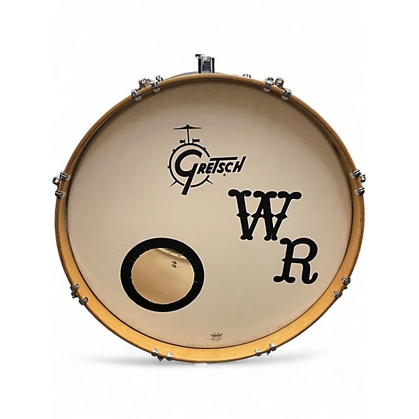 Used Gretsch Drums 7 Piece Catalina Maple Metallic Silver Drum Kit