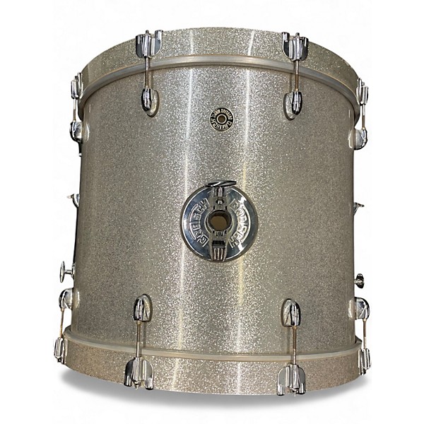 Used Gretsch Drums 7 Piece Catalina Maple Metallic Silver Drum Kit
