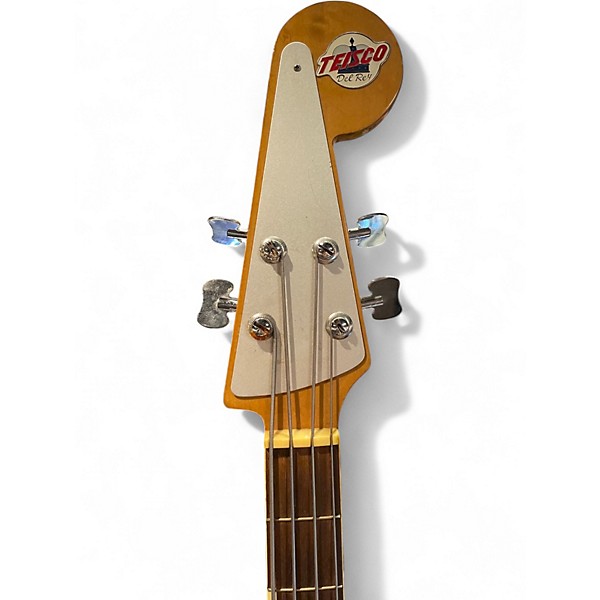 Used Teisco EB200 Silver Electric Bass Guitar