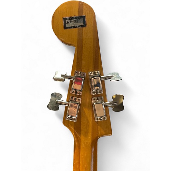 Used Teisco EB200 Silver Electric Bass Guitar