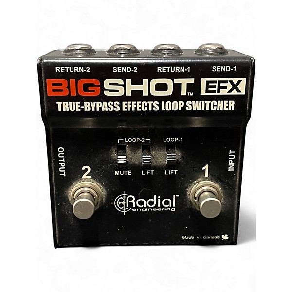 Used Radial Engineering Big Shot EFX True Bypass Effects Loop Pedal