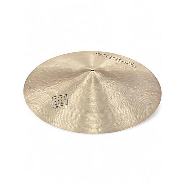 Used Istanbul Agop 22in TRADITIONAL 22" JAZZ RIDE Cymbal
