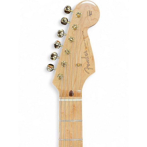 Used 1997 Fender Custom Shop 1958 Stratocaster Inca Silver Solid Body Electric Guitar