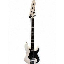 Used ESP LTD Surveyor 4 Classic White Electric Bass Guitar