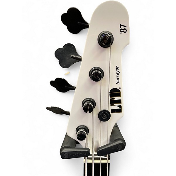 Used ESP LTD Surveyor 4 Classic White Electric Bass Guitar