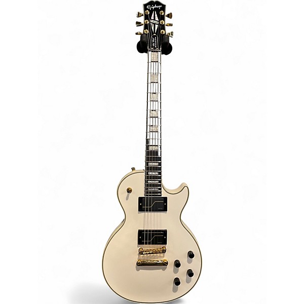 Used Epiphone Matt Heafy Les Paul Custom White Solid Body Electric Guitar