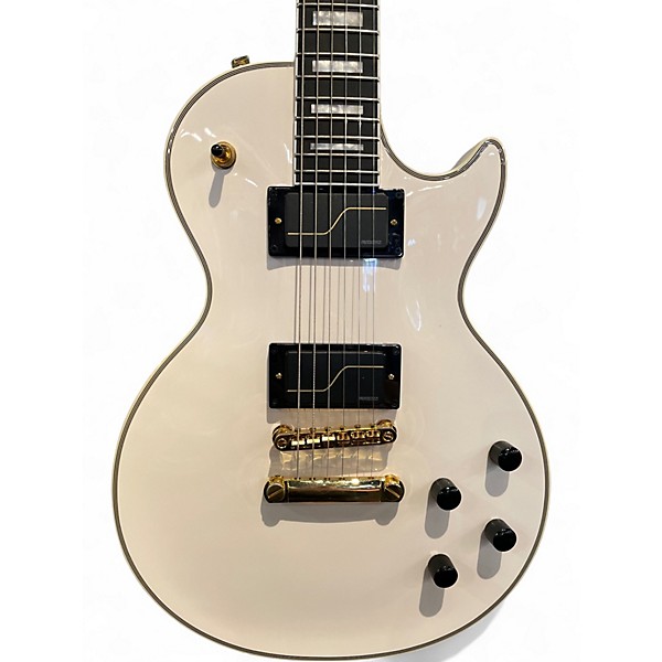 Used Epiphone Matt Heafy Les Paul Custom White Solid Body Electric Guitar