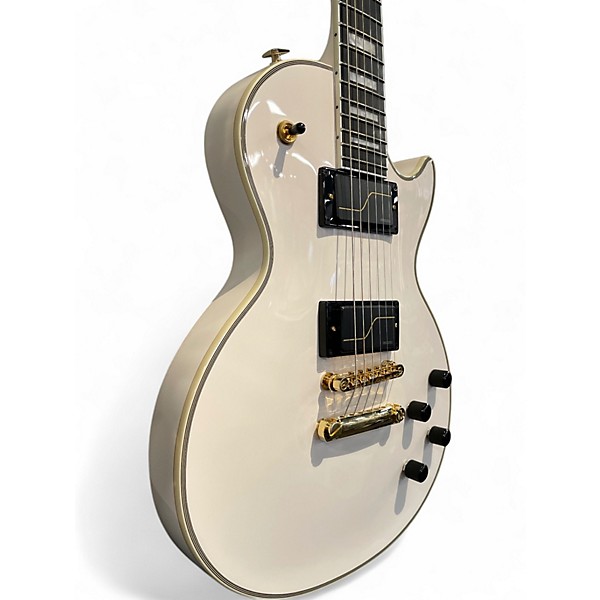 Used Epiphone Matt Heafy Les Paul Custom White Solid Body Electric Guitar