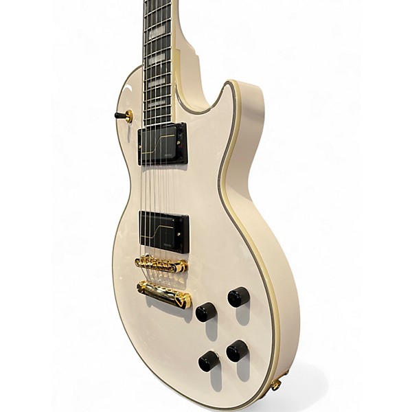 Used Epiphone Matt Heafy Les Paul Custom White Solid Body Electric Guitar