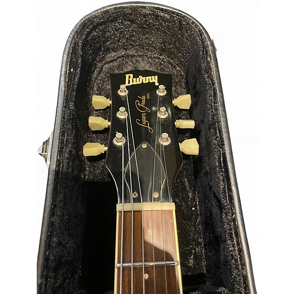 Used Burney SINGLE CUT Amber Solid Body Electric Guitar