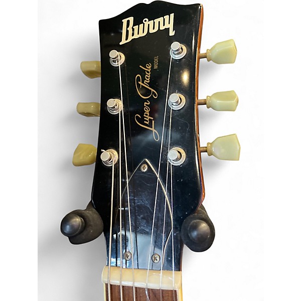 Used Burney SINGLE CUT Amber Solid Body Electric Guitar