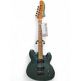 Used Squier Contemporary Active Starcaster Blue Hollow Body Electric Guitar