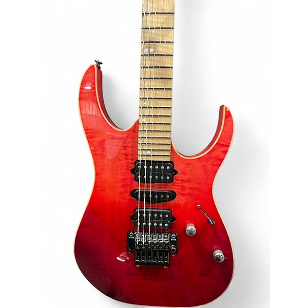 Used Ibanez RG6PCMLTD-SRG Sunset Red Gradiation Solid Body Electric Guitar