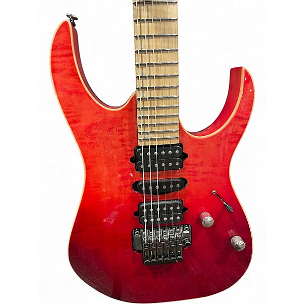 Used Ibanez RG6PCMLTD-SRG Sunset Red Gradiation Solid Body Electric Guitar