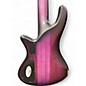 Used Schecter Guitar Research Stiletto Studio 5 String Trans Purple Electric Bass Guitar
