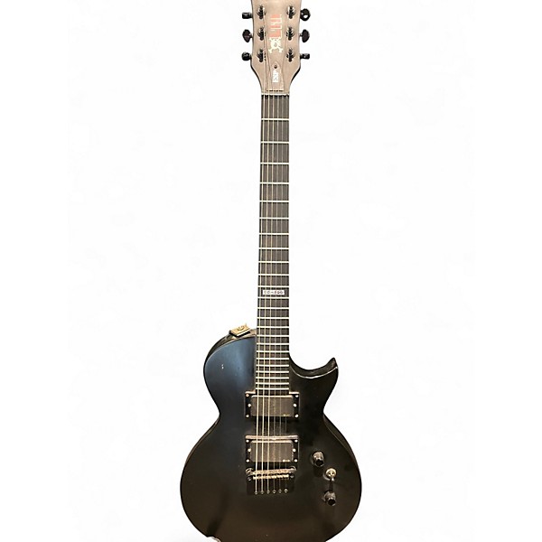 ESP EC-500 LTD サテンブラックエレキギター Used 2006 ESP LTD EC-500 Skull & Crossbones Black Solid Body