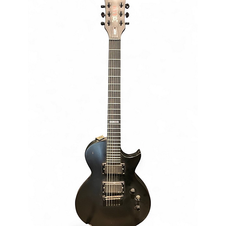 ESP EC-500 LTD サテンブラックエレキギター Used 2006 ESP LTD EC-500 Skull & Crossbones Black Solid Body