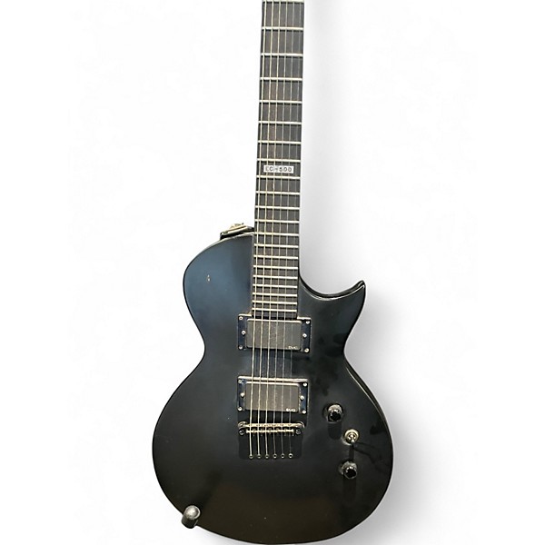 Used 2006 ESP LTD EC-500 Skull & Crossbones Black Solid Body
