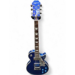 Used Epiphone Tommy Thayer Les Paul Standard Blue Sparkle Solid Body Electric Guitar