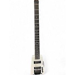 Used Steinberger XT25 Spirit 5 String White Electric Bass Guitar