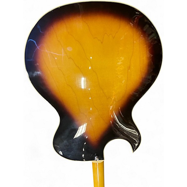 Used Washburn J3TSK 2 Color Sunburst Hollow Body Electric Guitar