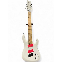 Used Harley Benton Multi-Scale 7 white Solid Body Electric Guitar