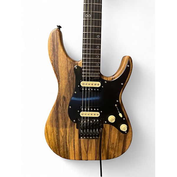 Used Schecter Guitar Research SUN VALLEY SHREDDER EXOTIC BLACK LIMBA NATURAL Solid Body Electric Guitar