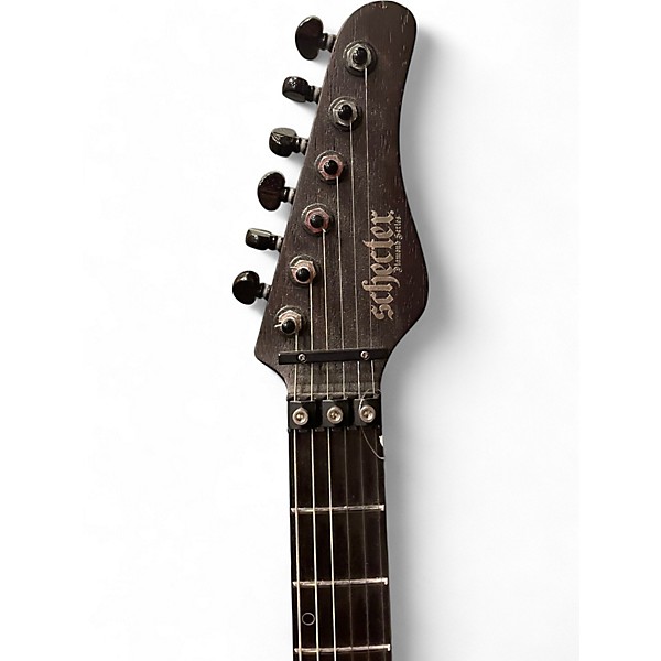 Used Schecter Guitar Research SUN VALLEY SHREDDER EXOTIC BLACK LIMBA NATURAL Solid Body Electric Guitar