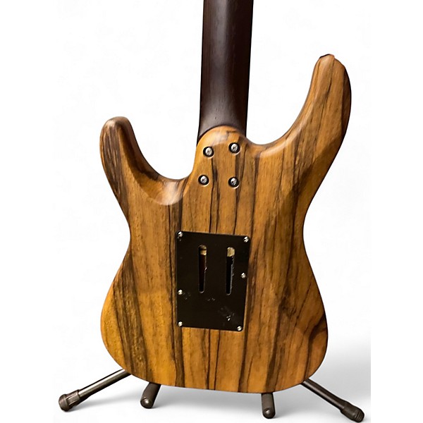 Used Schecter Guitar Research SUN VALLEY SHREDDER EXOTIC BLACK LIMBA NATURAL Solid Body Electric Guitar