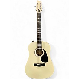 Used Samick SW015 DE WHITE Acoustic Electric Guitar