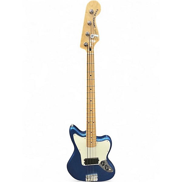 Used Squier jaguar bass Blue Electric Bass Guitar